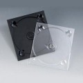 Plastový tray na CD Digipak, priehľadný, 137 mm x 124 mm